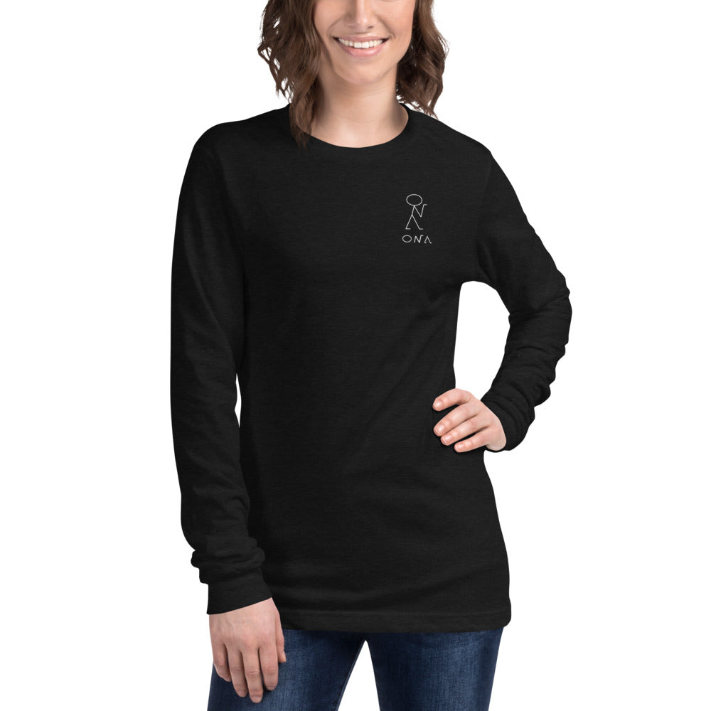 Support Your Local Cowboy Long Sleeve - Black Heather L